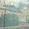 袋帯 祇園新橋辺 名勝百景 六通柄 フォーマル用 正絹 風景柄 箔 帯 白_画像5
