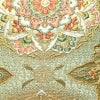 袋帯 六通柄 フォーマル用 正絹 幾何学柄・抽象柄 箔 金糸 帯 緑・うぐいす色_画像4