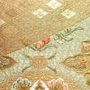 袋帯 六通柄 フォーマル用 正絹 幾何学柄・抽象柄 箔 金糸 帯 緑・うぐいす色_画像6