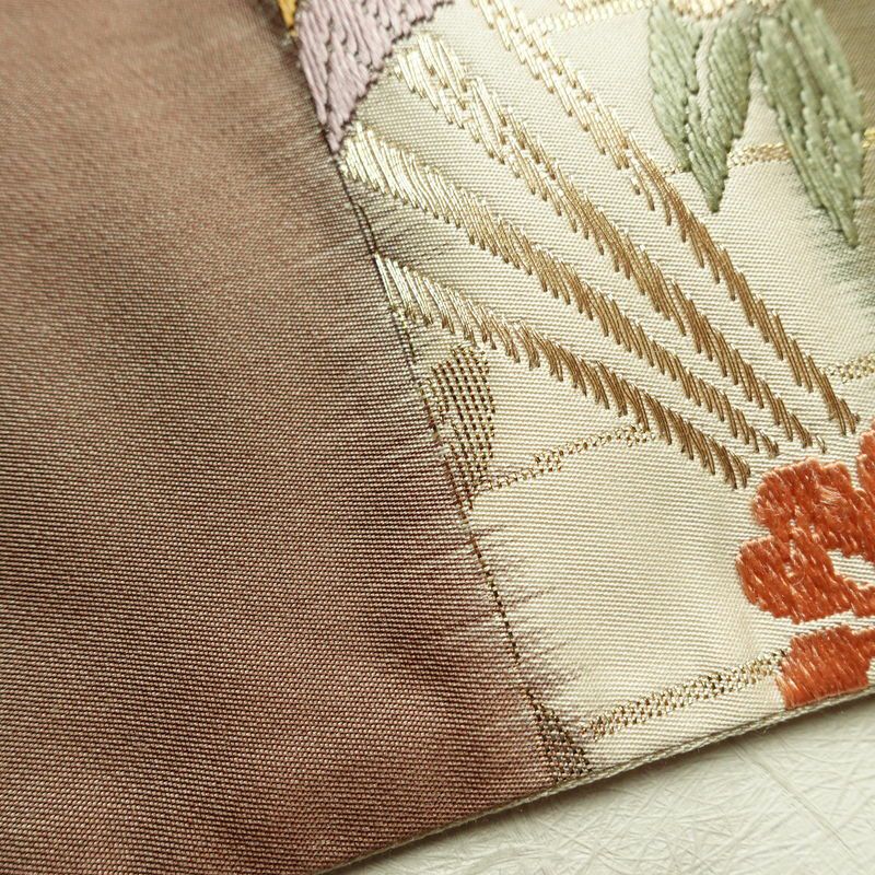 袋帯 六通柄 フォーマル用 正絹 古典柄 箔 金糸 帯 多色使い_画像17