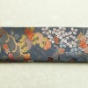 袋帯 六通柄 フォーマル用 正絹 木の葉・植物柄 金糸 帯 青・紺_画像14