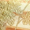 袋帯 太鼓柄 フォーマル用 正絹 花柄 箔 金糸 帯 茶_画像6