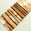 袋帯 太鼓柄 フォーマル用 正絹 花柄 箔 金糸 帯 茶_画像19