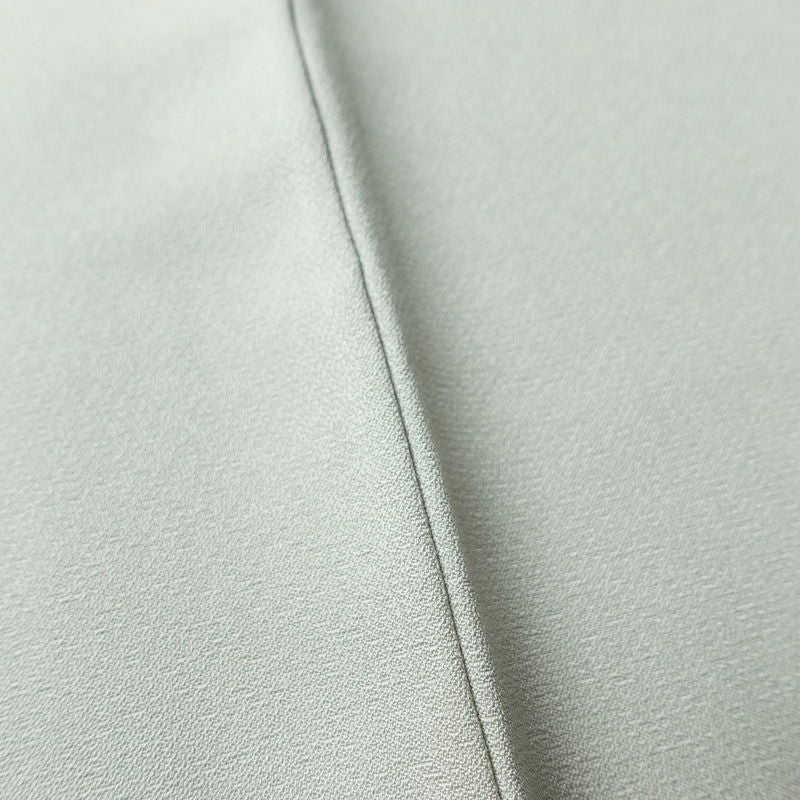 付け下げ しつけ糸付き 正絹 花柄 袷仕立て 身丈154cm 裄丈63cm 共八掛 金彩 フォーマル 着物 グレー_画像11