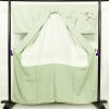 訪問着 縮緬 正絹 花柄 袷仕立て 身丈159cm 裄丈68cm フォーマル 着物 緑・うぐいす色_画像3