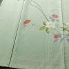 訪問着 縮緬 正絹 花柄 袷仕立て 身丈159cm 裄丈68cm フォーマル 着物 緑・うぐいす色_画像4