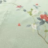 訪問着 縮緬 正絹 花柄 袷仕立て 身丈159cm 裄丈68cm フォーマル 着物 緑・うぐいす色_画像13