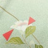 訪問着 縮緬 正絹 花柄 袷仕立て 身丈159cm 裄丈68cm フォーマル 着物 緑・うぐいす色_画像15
