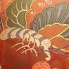 袋帯 六通柄 フォーマル用 正絹 蝶・昆虫柄 箔 刺繍 帯 橙_画像3