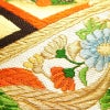 袋帯 王朝絵巻紋 六通柄 フォーマル用 正絹 古典柄 箔 金糸 銀糸 帯 橙_画像4