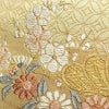 袋帯 六通柄 良品 フォーマル用 正絹 古典柄 金糸 帯 松 黄・黄土色_画像6
