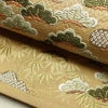 袋帯 六通柄 良品 フォーマル用 正絹 古典柄 金糸 帯 松 黄・黄土色_画像8