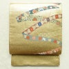 袋帯 六通柄 フォーマル用 正絹 松 菊 紅葉 古典柄 箔 帯 金・銀_画像1