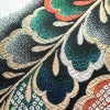 袋帯 全通柄 良品 振袖用 正絹 木の葉・植物柄 箔 金糸 帯 多色使い_画像4