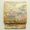 袋帯 本金箔 琳派春秋文 六通柄 良品 フォーマル用 正絹 古典柄 箔 金糸 帯 金・銀_画像1