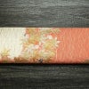 袋帯 六通柄 フォーマル用 正絹 木の葉・植物柄 箔 金糸 帯 赤・朱_画像14