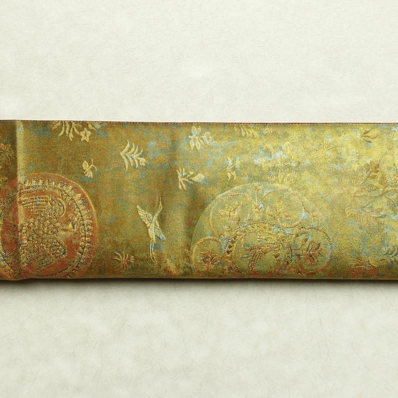 袋帯 六通柄 フォーマル用 正絹 幾何学柄・抽象柄 箔 帯 金・銀_画像13