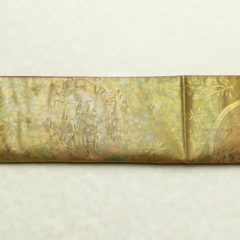 袋帯 六通柄 フォーマル用 正絹 幾何学柄・抽象柄 箔 帯 金・銀_画像14