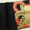 袋帯 未仕立て 六通柄 フォーマル用 正絹 亀甲 古典柄 帯 黒_画像16