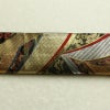 袋帯 線調花舞錦 六通柄 振袖用 正絹 古典柄 箔 金糸 銀糸 帯 黒_画像14