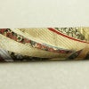 袋帯 線調花舞錦 六通柄 振袖用 正絹 古典柄 箔 金糸 銀糸 帯 黒_画像15