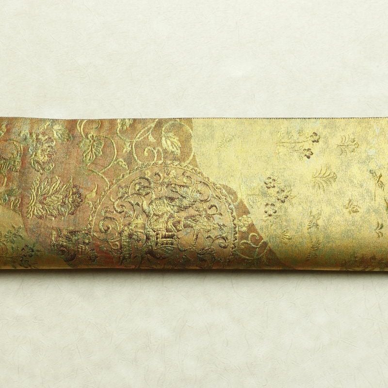 袋帯 六通柄 フォーマル用 正絹 幾何学柄・抽象柄 箔 帯 金・銀_画像15