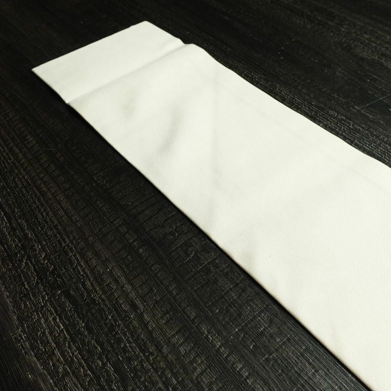 名古屋帯 太鼓柄 正絹 幾何学柄・抽象柄 名古屋仕立て 銀糸 帯 白_画像18