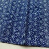 盛夏 小紋 絽 良品 夏用 ポリエステル 麻の葉柄 単衣仕立て 身丈155.5cm 裄丈64.5cm 着物 青・紺_画像11