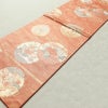 名古屋帯 六通柄 美品 正絹 古典柄 名古屋仕立て 帯 サーモンピンク ピンク_画像8