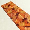名古屋帯 全通柄 良品 正絹 幾何学柄・抽象柄 名古屋仕立て 帯 橙_画像15