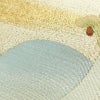 名古屋帯 つづれ織 太鼓柄 正絹 風景柄 通し仕立て 金糸 帯 ベージュ_画像5