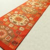 名古屋帯 六通柄 良品 正絹 幾何学柄・抽象柄 名古屋仕立て 帯 橙_画像8