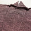 単衣 紬 紬着物 良品 正絹 その他の柄 単衣仕立て 身丈151.5cm 裄丈64cm シンプル 着物 紬地 カジュアル 紫・藤色_画像17