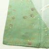 訪問着 良品 絞り 金駒刺繍 一つ紋付き 正絹 木の葉・植物柄 袷仕立て 身丈158cm 裄丈67.5cm 箔 刺繍 金彩 フォーマル 着物 入学式 卒業式 結婚式 緑・うぐいす色_画像11