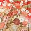 振袖 良品 金駒刺繍 綸子 正絹 古典柄 袷仕立て 身丈153.5cm 裄丈63cm 箔 金彩 フォーマル 着物 成人式 二十歳 松 菊 菖蒲 赤・朱_画像5