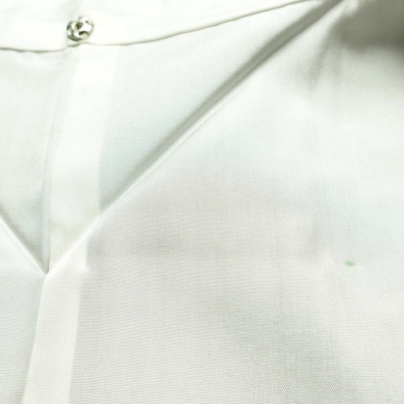 大島紬 証紙なし 正絹 幾何学柄・抽象柄 袷仕立て 身丈153.5cm 裄丈63cm 着物 青・紺_画像19