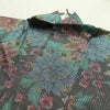 大島紬 証紙なし 正絹 花柄 袷仕立て 身丈162cm 裄丈66.5cm 着物 グレー_画像16
