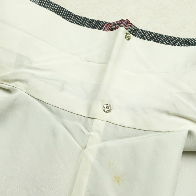 大島紬 証紙なし 正絹 花柄 袷仕立て 身丈162cm 裄丈66.5cm 着物 グレー_画像18