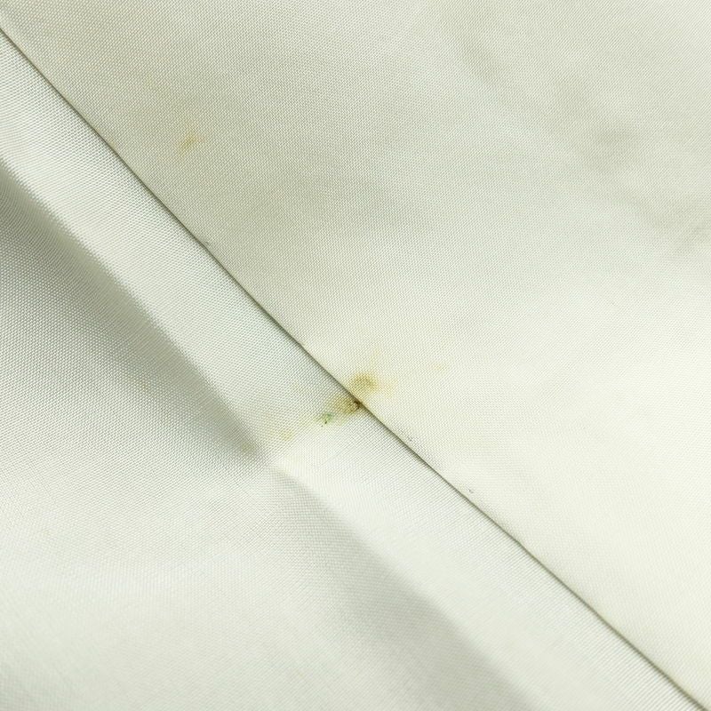 大島紬 証紙なし 正絹 花柄 袷仕立て 身丈162cm 裄丈66.5cm 着物 グレー_画像20