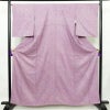 小紋 絞り 総絞り 正絹 古典柄 袷仕立て 身丈160.5cm 裄丈67cm 着物 紫・藤色_画像1