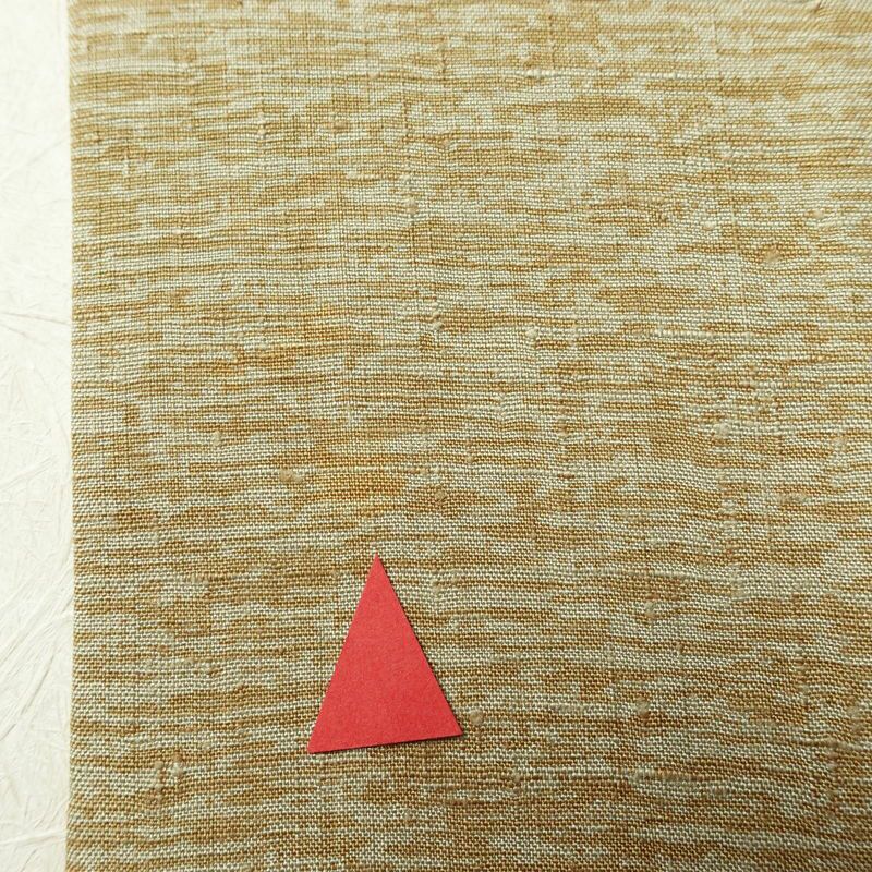 付け下げ スワトウ刺繍 相良刺繍 正絹 幾何学柄・抽象柄 袷仕立て 身丈159.5cm 裄丈65cm 刺繍 フォーマル 着物 紬地 黄・黄土色_画像13