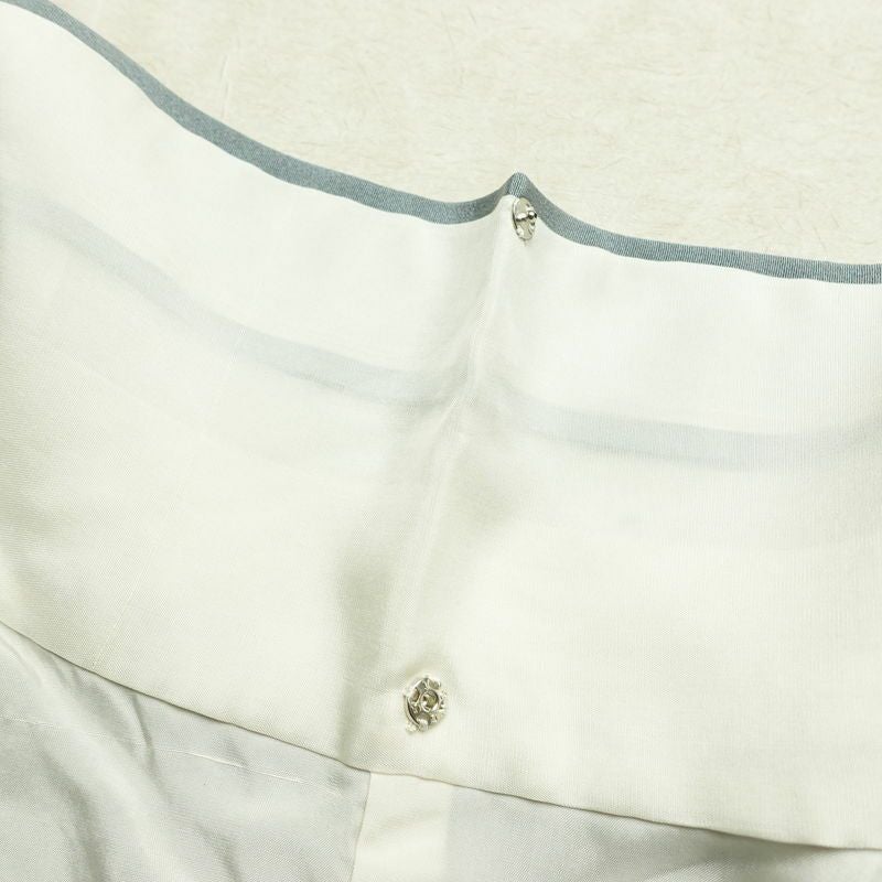 訪問着 落款入り 縮緬 一つ紋付き 正絹 木の葉・植物柄 袷仕立て 身丈157cm 裄丈66cm 共八掛 フォーマル 友禅 着物 入学式 卒業式 作家物 青・紺_画像20