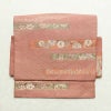 作り帯 名古屋帯 なごや帯 六通柄 美品 正絹 古典柄 金糸 帯 くすみピンク ピンク_画像2