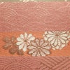 作り帯 名古屋帯 なごや帯 六通柄 美品 正絹 古典柄 金糸 帯 くすみピンク ピンク_画像4