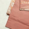 作り帯 名古屋帯 なごや帯 六通柄 美品 正絹 古典柄 金糸 帯 くすみピンク ピンク_画像10