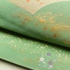 袋帯 つづれ織 太鼓柄 美品 フォーマル用 正絹 人物・動物柄 箔 帯 入学式 卒業式 パステルカラー 金通し 緑・うぐいす色_画像8