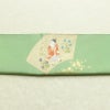袋帯 つづれ織 太鼓柄 美品 フォーマル用 正絹 人物・動物柄 箔 帯 入学式 卒業式 パステルカラー 金通し 緑・うぐいす色_画像15