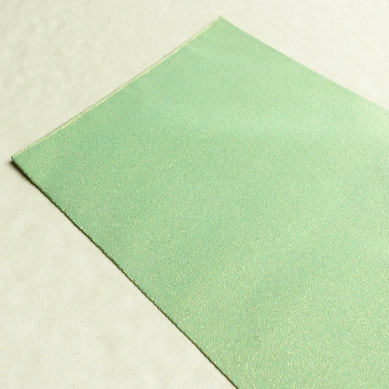 袋帯 つづれ織 太鼓柄 美品 フォーマル用 正絹 人物・動物柄 箔 帯 入学式 卒業式 パステルカラー 金通し 緑・うぐいす色_画像19