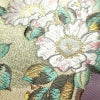 袋帯 六通柄 美品 証紙あり フォーマル用 正絹 花柄 箔 刺繍 金糸 帯 入学式 卒業式 結婚式 紫・藤色_画像3