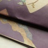 袋帯 六通柄 美品 証紙あり フォーマル用 正絹 花柄 箔 刺繍 金糸 帯 入学式 卒業式 結婚式 紫・藤色_画像8